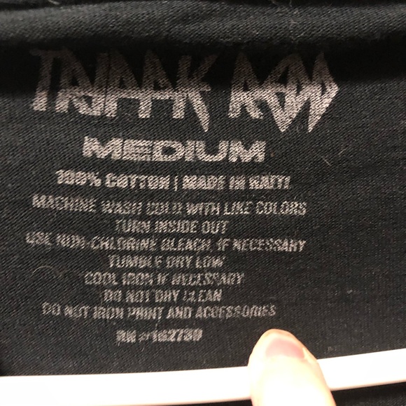 Spencer’s Size Medium Black Trippie Redd T-shirt with short sleeves - Picture 3 of 3